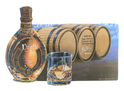 Whisky Plakette - Schottisches Whisky Geschenk - Whiskyliebhaber - Whiskyflasche - MW3-P