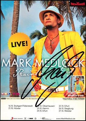 Mark Medlock Hand Signed Autograph Card - RAINBOW'S END