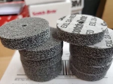 Qty 10) 3M Scotch-Brite EXL 2” x 1/2” x 1/4” Unitized Deburring Wheel 2A Medium 