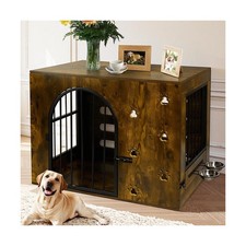 Coolsheepsia Dog Crate Furniture for Small Medium Dogs, Heavy Duty Wood Metal...