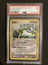 Pokemon Latias Gold Star 105/107 EX Deoxys PSA 1 - Cleanest You'll See!