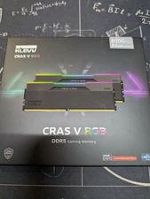 64GB 2x32GB 6000 CL30 KLEVV CRAS v RGB DDR5 Desktop Gaming RAM