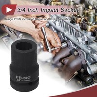 "Schlagschrauber SteckschlüSseleinsatz 3/4\" Antrieb 19Mm 12-Punkt Hartstahl 1Pc"