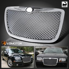 Fits 2005-2010 Chrysler 300 300c Chrome Front Hood Bumper Mesh Grill Grille