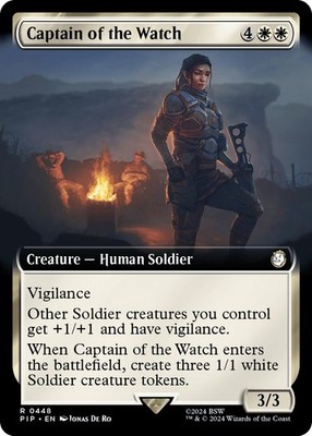 Captain of the Watch (Extended Art) - NM MTG Universes Beyond: Fallout