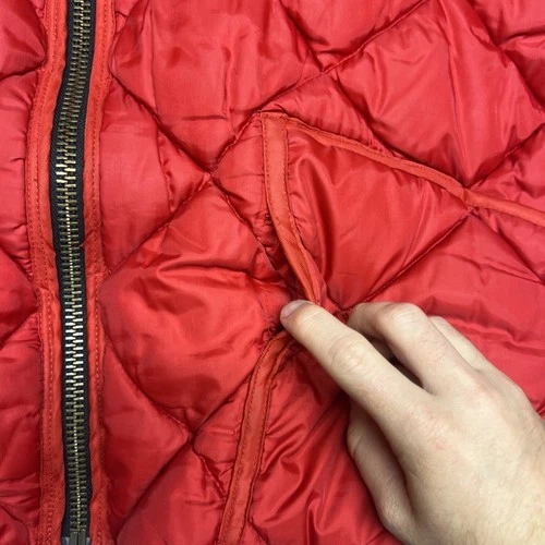 Rare Vintage Tech Nine Jacket Mens XL Quilted N9NE Strange Music Hiphop Red image 10