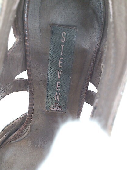 Steven By Steve Madden Python Pattern Open Toe He… - image 4