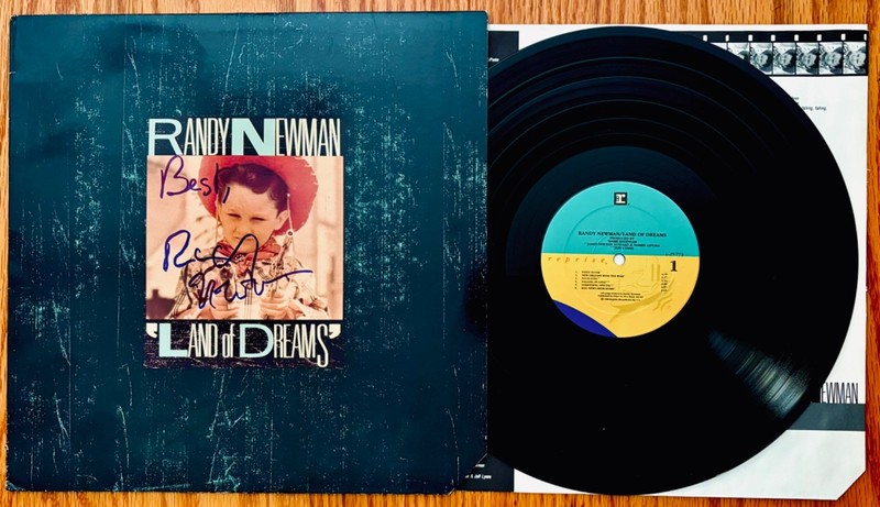 RANDY NEWMAN Signed LAND OF DREAMS Album~Near Mint Vinyl~Toy Story~Short People