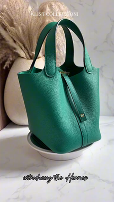 Hermes Picotin 18 Vert Jade with Gold Hardware U Stamp Complete
