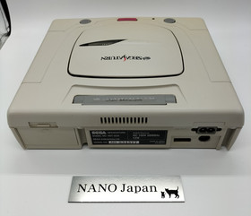 Sega Saturn Console HST-3220 White Model System Controller Tested Japan NTSC-J