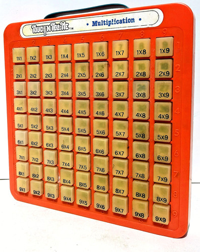 Touch 'N Tell Me - Multiplication - Press & See The Answer - Vintage 1981