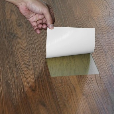 Wood Grain Textured Peel and Stick Vinyl Flooring Planks 54 Sq.ft for Persona...