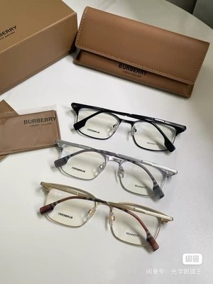 New BURBERRY BE1372 3869 Bordeaux Black 55/18/145mm Clear lenses
