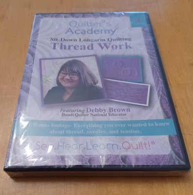 HandiQuilter Quilter's Academy Debby Brown 4, Thread Work Sit-Down Longarm - DVD