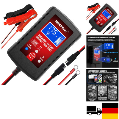 Smart 12V Auto-Batterieladegerät | 4-in-1 | 7-Step Ladeprogramm