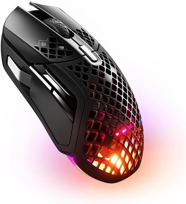 SteelSeries Aerox 5 Wireless - Holey RGB Gaming Mouse - Ultra-lightweight Water