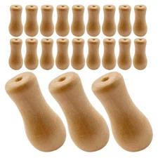 24 Pcs Roller Blind Accessories Wooden Pendant Cord Knobs Pull Handle