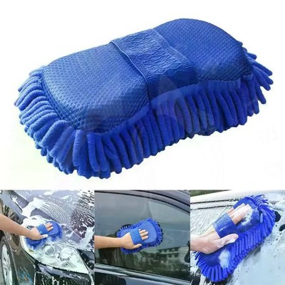 Microfiber Chenille Car Wash Sponge, Car Care Brush, Gloves, Pad, Cleaning Tools