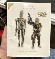 Hallmark Keepsake Star Wars IG-88 & Dengar SDCC Exclusive Ornament Set 2011