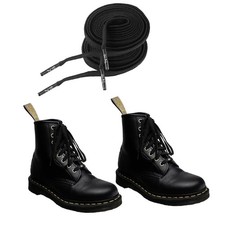 EZ Stretch slip on shoe laces pair, Elastic flat stretchy 45 inches, Black