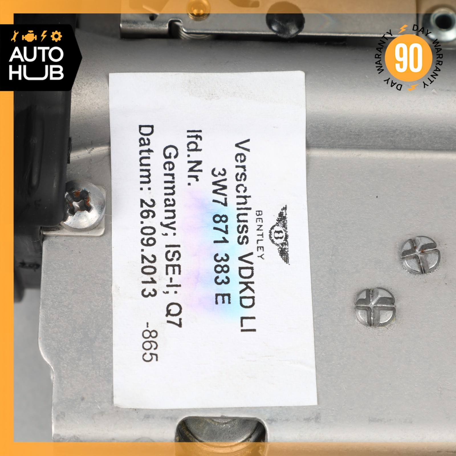 Bentley Continental GT 2007-2018 REAR+LEFT Convertible top latch P/N 3W7871383E