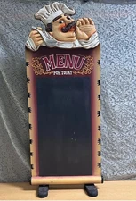 Chef Menu Chalk Board Display Restaurant Sign Daily Specials