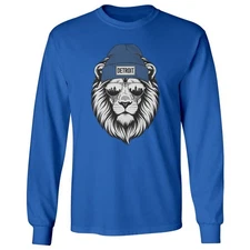 Detroit Sport Tribute - Cool Lion-Inspired Design Long Sleeve Tshirt