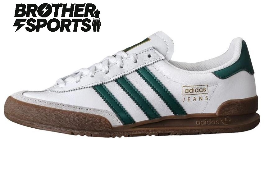 Adidas Originals Jeans White Collegiate Green Gum - GX4990 N