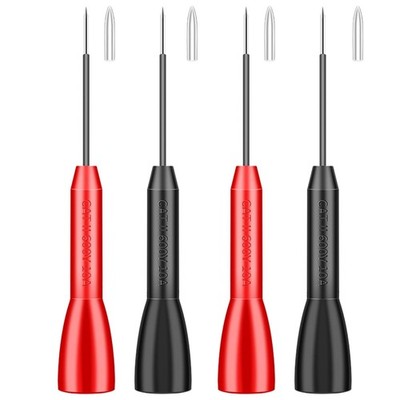 4 Pack 2mm Needle  Probes for Fluke & Multimeters - Insulation-Piercing, 600V...