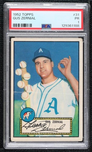 1952 Gus Zernial [Black Back] #31