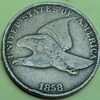 1858 "Large Letters" Flying Eagle Cent