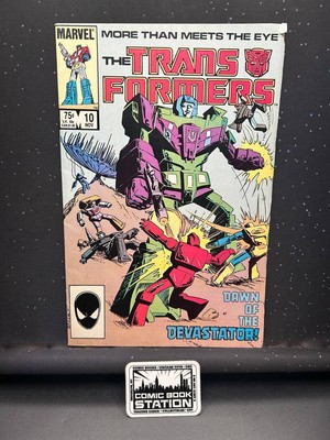Transformers #10 Comic Raw 1st Print 1st App Devastator & Destructicons 1985 VF-