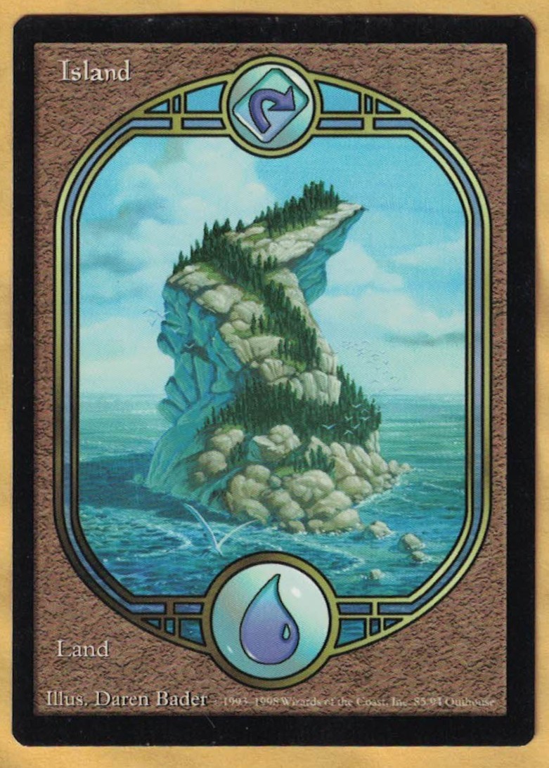 Island   (Unglued,  English,  1998) MTG   LP