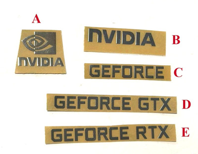 Metallic Sticker Label Decal Badge for NVIDIA GeForce RTX GTX