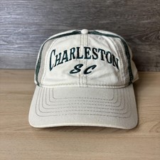 Vintage Charleston SC Hat Cap Strap Back Beig...