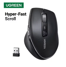 UGREEN Wireless Mouse Bluetooth 5.4 2.4G Ergonomic 5000DPI PC ✅
