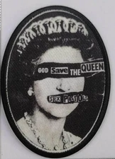Patch - C&D Visionary - Sex Pistols God Save The Queen 2.6"x3.75" Iron-On