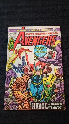 1974 MARVEL COMICS THE AVENGERS #127 SMALL TEAR TO COVER VINTAGE THOR INHUMANS