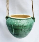 McCoy Pottery Hanging Basket Leaves And Berries