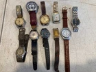 Vintage Watch Lot Seiko Mido Pulsar Mens Wristwatches Parts Untested