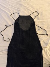 Black cover up dress with adjustable straps