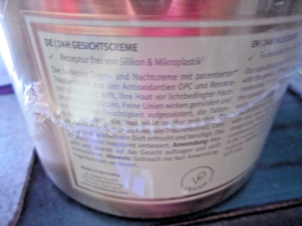 M. Asam Vino Gold 24 H Gesichtscreme XXL Jubiläumsedition 400ml Tiegel Goldfarbe - Bild 3 von 3