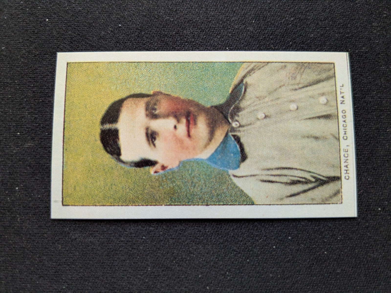 1909 Philadelphia Carmel Baseball Card # 21 Frank Chance - Chicago Cubs (NM)