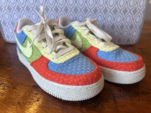 Nike Air Force 1 Low LV8 Next Nature GS "Hemp Multi" taglia 5 anni (donna 6 5)