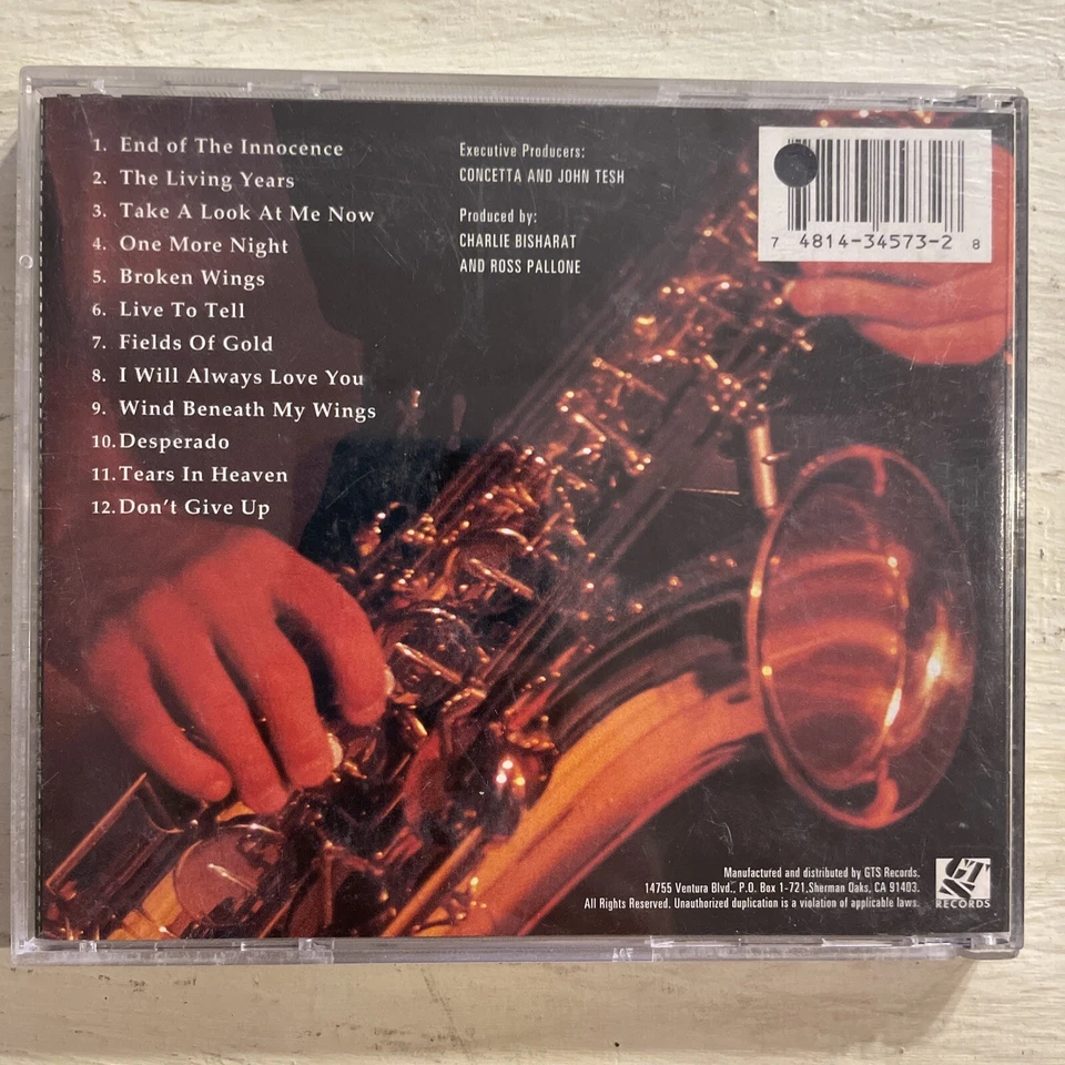 The John Tesh Project Sax By The Fire CD Album GT Records Foto 2 de 3