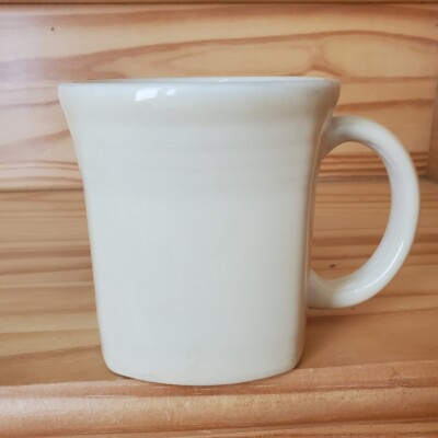 Fiesta Pale Yellow Square Coffee Cup Mug Ceramic Fiestaware 7/8