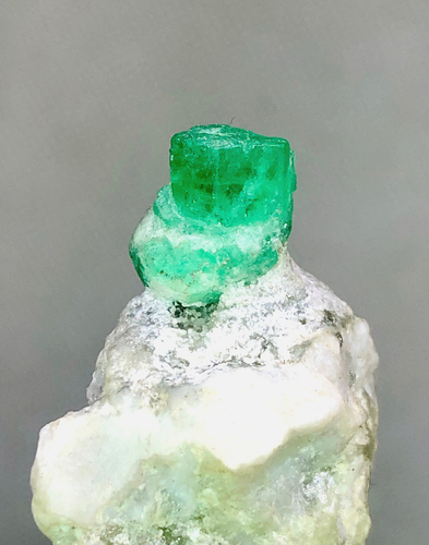 54.,cts Natural top green transparent emerald on matrix specimen @swat pakistan