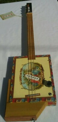 Three String La Aroma De Cuba Cigar Box Guitar From Four Star Products 