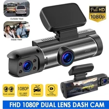 1080P Front And Inside Camera Video Recorder G-Sensor Dual Lens Car DVR Dash Cam