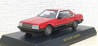 1/64 Kyosho NISSAN SKYLINE 2000RS RED/BLACK R30 diecast car model